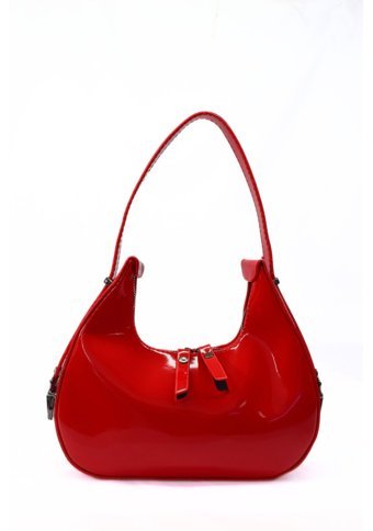 Swessa Deri Baget Cherry Bag Kadın Omuz Çantası Kırmızı