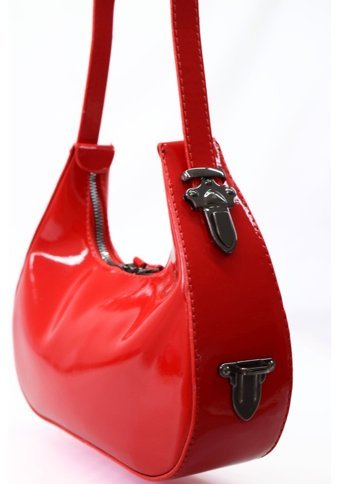 Swessa Deri Baget Cherry Bag Kadın Omuz Çantası Kırmızı