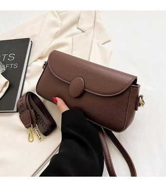 Alibee Küçük Moda Mini Renk Kadın Omuz Çantası Açık Kahverengi