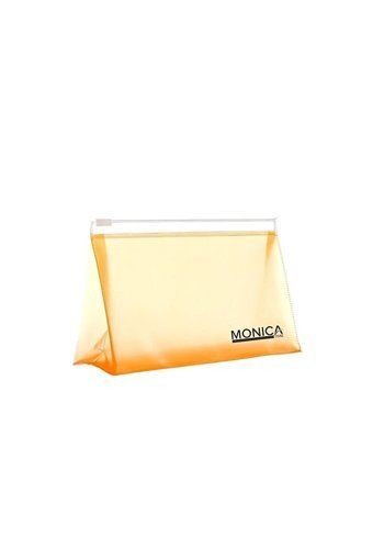 Monicatime Şeffaf Düz Plastik Orta Boy Seyahat Makyaj Çantası