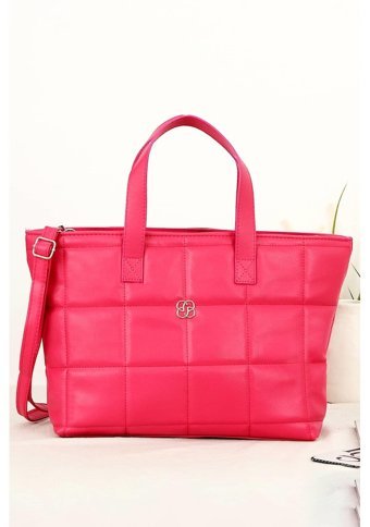 Bipanya Bp4771O Nori Kare Nakışlı Shopper Acı Kadın Omuz Çantası Acı Kahverengi