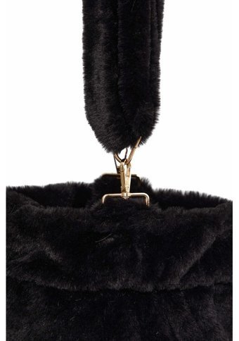 Ayşe Tasarım Mıknatıslı Peluş Ck49 Kadın Omuz Çantası Kahverengi