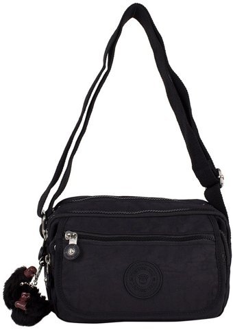 Bagacar Kenyon 2791 Klinkır Kumaş Kadın Omuz Çantası Siyah