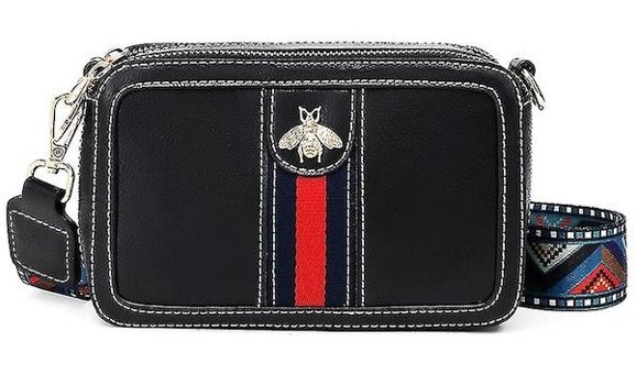 Alibee Purse Pu Deri Kamera Clucth Kadın Omuz Çantası Siyah