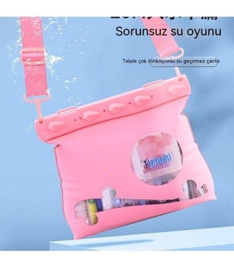 Haiyaao Dbf02 Su Geçirmez Su Sporna Uygun Kadın Omuz Çantası Pembe