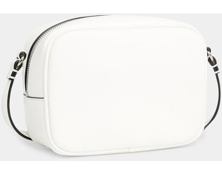 Calvin Klein K60K610275 0Lı Gümüş Kadın Omuz Çantası Beyaz - Gümüş