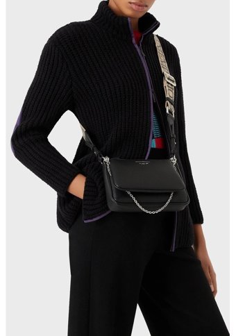 Emporio Armani Y3H317 Kadın Omuz Çantası Siyah