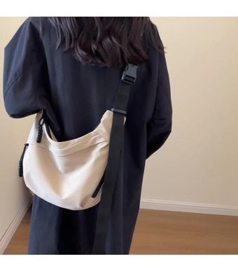 Jzcat Moda İşe Gidiş Büyük Kapasiteli Kadın Omuz Çantası Beyaz