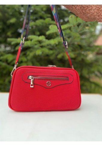 Hnb Madame Vera Mv070 Lacoste Kadın Omuz Çantası Kırmızı
