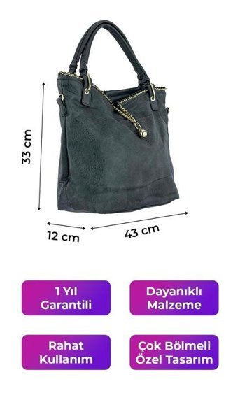 Kriste Bell 26422 Kadın Omuz Çantası Gri