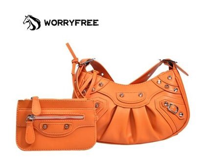 Worryfreeshopping Kart Tutuculu Moda Wr0402108 Kadın Omuz Çantası Turuncu
