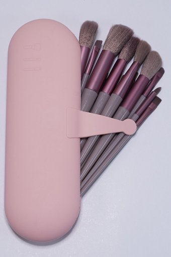 Sethradelia Pembe Düz Silikon Küçük Boy Seyahat Makyaj Çantası