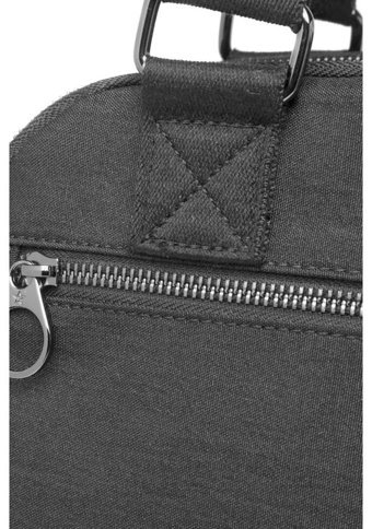 Smart Bags Krinkıl Metalik Kumaş Metalik Kumaş Kadın Omuz Çantası Siyah