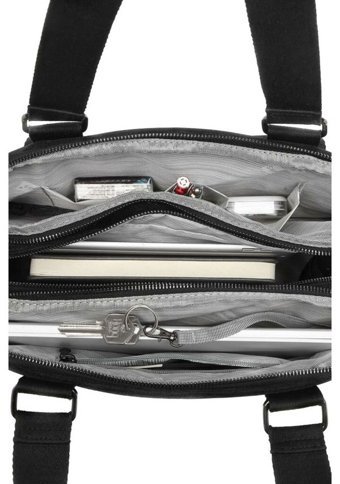 Smart Bags Krinkıl Metalik Kumaş Metalik Kumaş Kadın Omuz Çantası Siyah