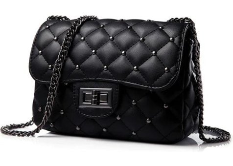 Globeasy Yeni Moda Avrupa Ve Amerikan Tarzı Mini Kadın Omuz Çantası Siyah