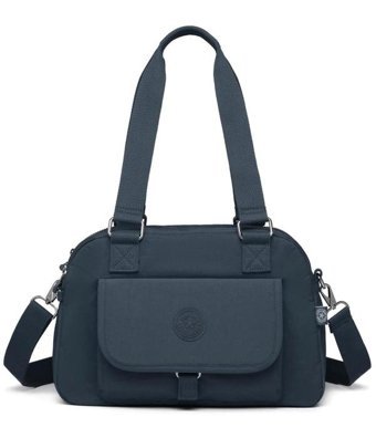 Smart Bags Krinkıl Kumaş 1122 Petrol Petrol Kadın Omuz Çantası Petrol