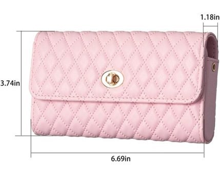 Sones Pu Yatay Kadın Omuz Çantası Pembe