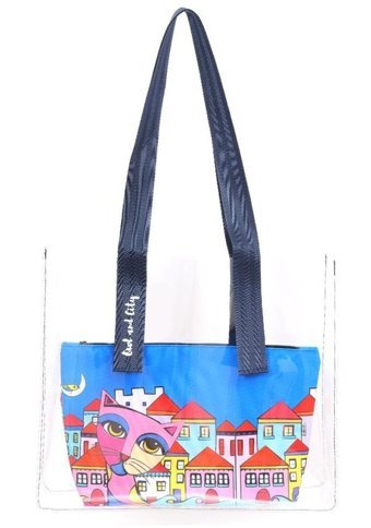 Biggdesign Owl And City Kadın Omuz Çantası Çok Renkli