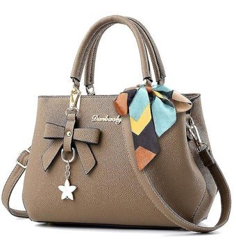 Alibee İş Bag Ladies Tasarımcısı Sahte Deri Tote Kadın Omuz Çantası Haki