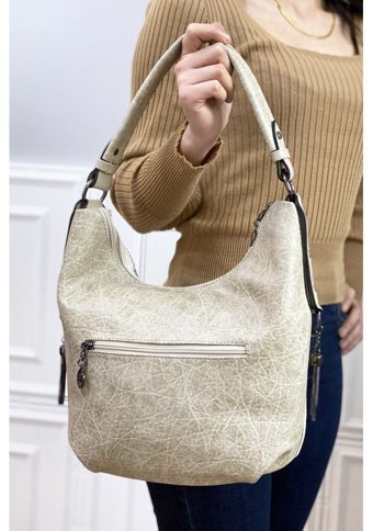 Çlk Accessories Taşlı 9910714 Kadın Omuz Çantası Vizon
