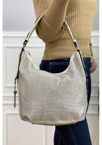Çlk Accessories Taşlı 9910714 Kadın Omuz Çantası Vizon