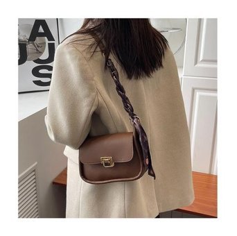 Jzcat Fashionable Retro Versatile Kadın Omuz Çantası Kahverengi