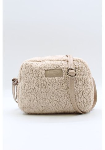 Nothing Kürklü Peluş Mini Urban Kadın Omuz Çantası Vizon