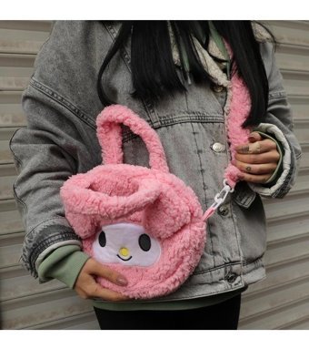 Piraye Gift Kawai Sanrio Kuromi Kadın Omuz Çantası Siyah