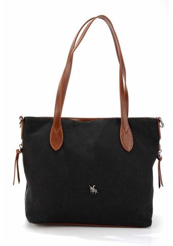 Bambi Keten C06368028118 Keten Kadın Omuz Çantası Siyah