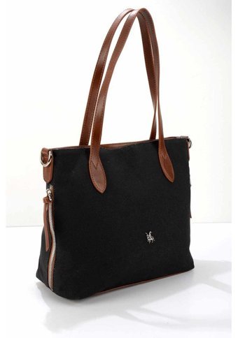 Bambi Keten C06368028118 Keten Kadın Omuz Çantası Siyah