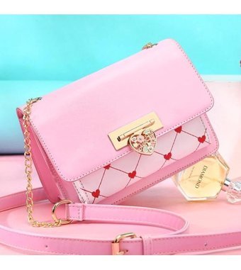 Jzcat Sevimli Moda Taşınabilir Kadın Omuz Çantası Pembe