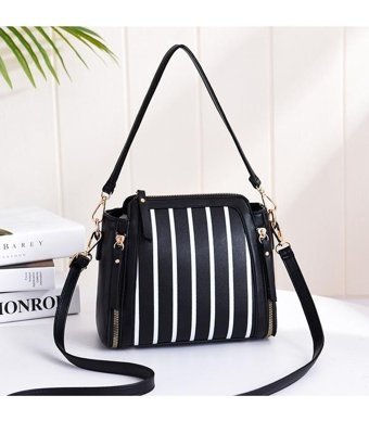 Jzcat Versatile Korean Style Moda Kadın Omuz Çantası Siyah