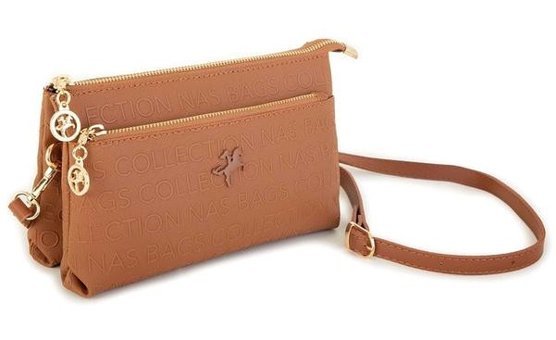 Byhakan Nas Bag1055 Gofraj Kadın Omuz Çantası Taba