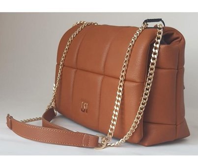 Sarach 24Kcadz033 Model Marka Renk Gold Zincir Detaylı Şık Kadın Omuz Çantası Taba