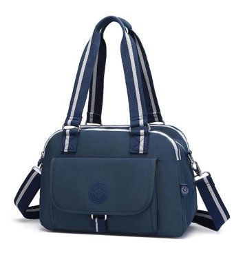 Smart Bags Krinkıl Kumaş 1122 Kadın Omuz Çantası Lacivert