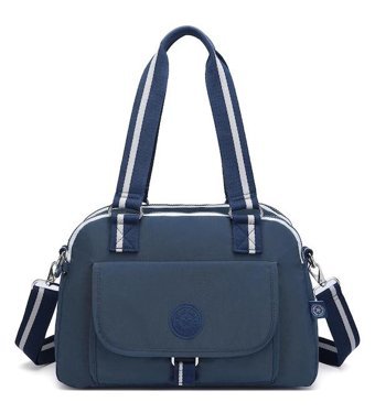 Smart Bags Krinkıl Kumaş 1122 Kadın Omuz Çantası Lacivert