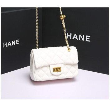 Jolita Çanta Trendy Fashion Rhombus Versatile Bag Kadın Omuz Çantası Beyaz