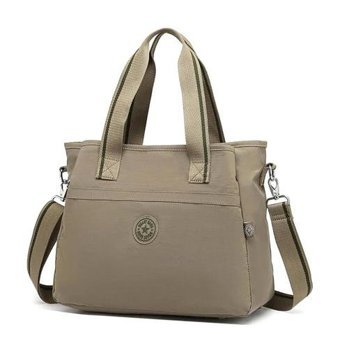 Smart Bags 20223110 Kırinkıl Kumaş Kadın Omuz Çantası Kahverengi