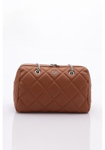 Dgn 64202378R1755 Kadın Omuz Çantası Taba