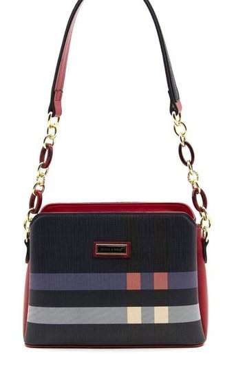Silver & Polo F. Nv937 F. Kadın Omuz Çantası Lacivert - Kırmızı