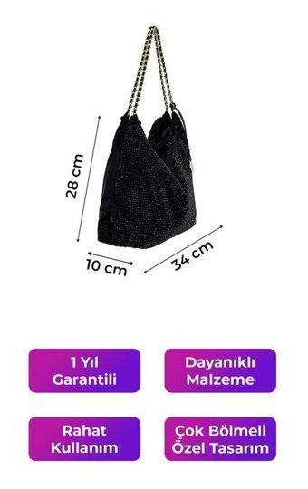 Kriste Bell 26487 Kadın Omuz Çantası Siyah