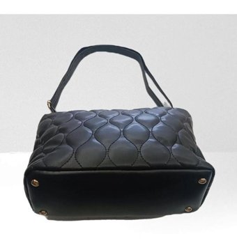 Soo Bag Soobag Kapitone Desenli Tek Gözlü Kadın Omuz Çantası Siyah