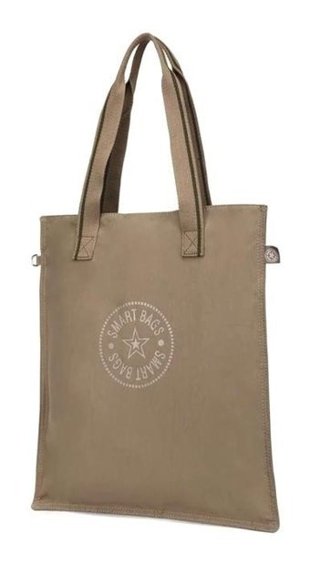 Smart Bags 20223076K Krinkıl Kumaş Kadın Omuz Çantası Kahverengi