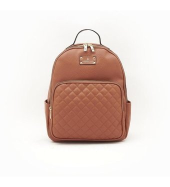 London Fog Eldie Pebble Backpack 22999 Kadın Omuz Çantası Taba