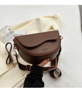 Jzcat Popüler Retro Çok Fonksiyonlu Moda Kadın Omuz Çantası Kahverengi