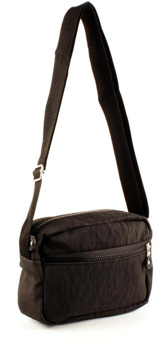 Luwwe Bag'S Krinkıl Üç Bölmeli Fermuarlı 20764 Kadın Omuz Çantası Siyah