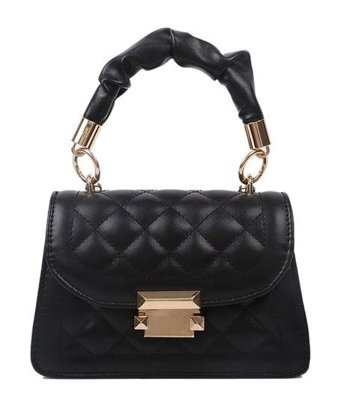 BoutiquesModa Zincir El Küçük Kare Kadın Omuz Çantası Siyah