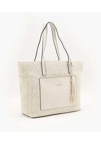 London Fog Alisa Tote 22981 Kadın Omuz Çantası Bej