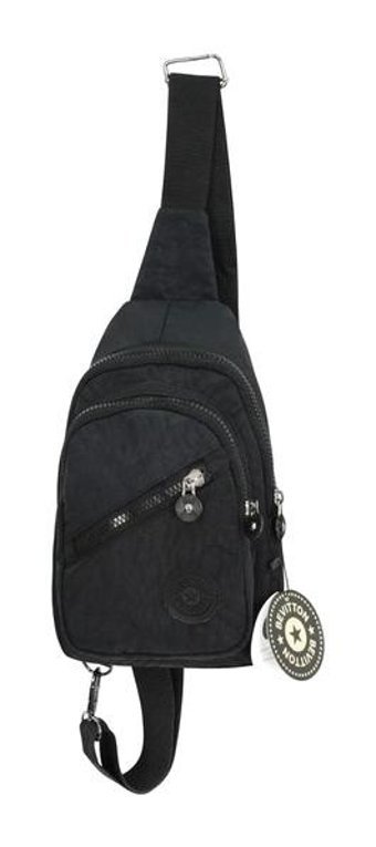 Bevitton Unisex Krinkıl Ön 3200 Kadın Omuz Çantası Siyah
