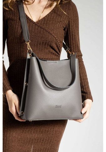 Fiona Bag Kadın Omuz Çantası Gri